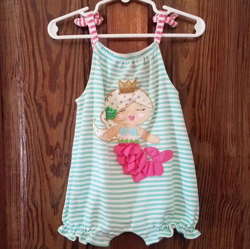3/$12 Mud Pie | Mermaid Onesie